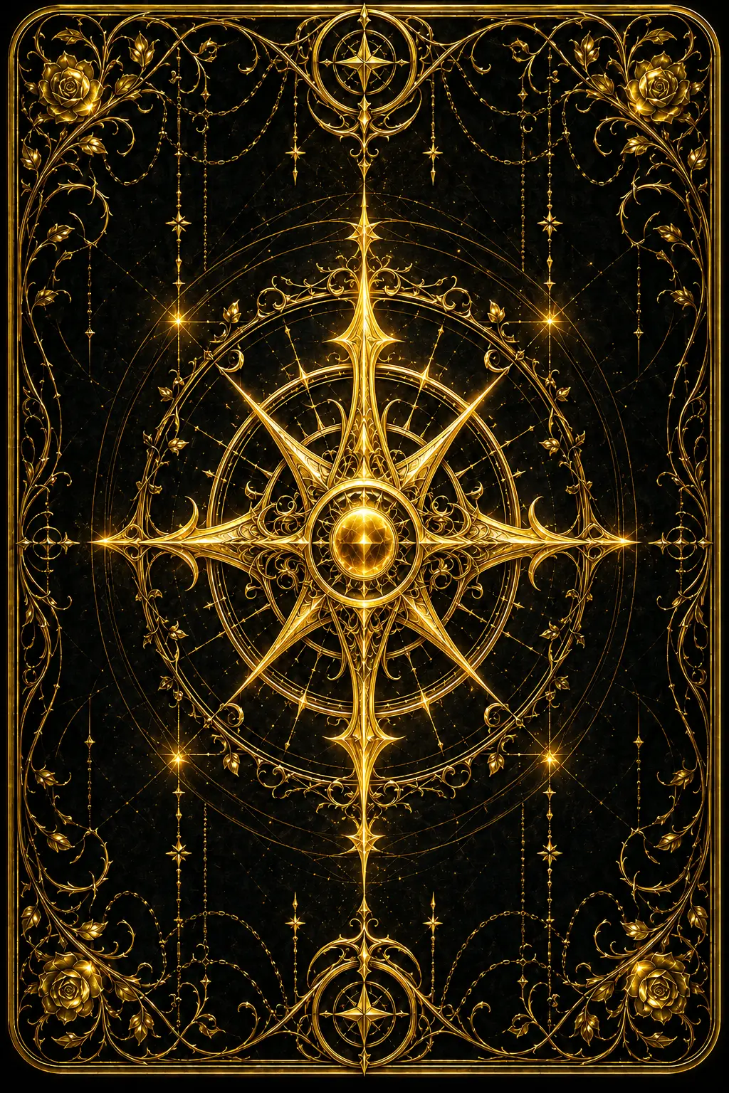 gold Karta Tenebris card back