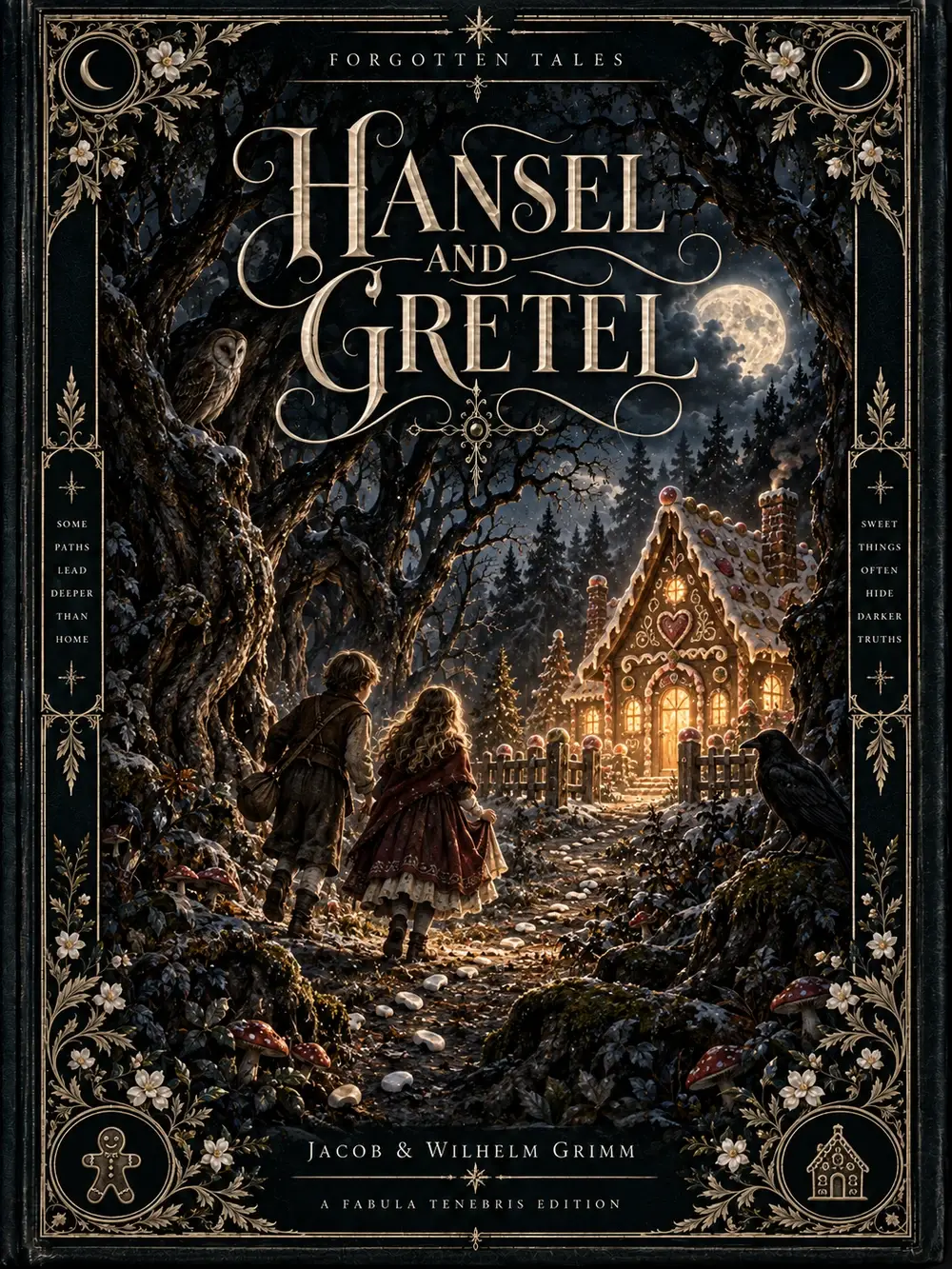 Hansel and Gretel, an illustrated Fabula Tenebris book cover