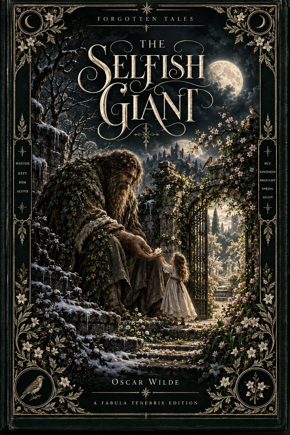 The Selfish Giant, an illustrated Fabula Tenebris book cover