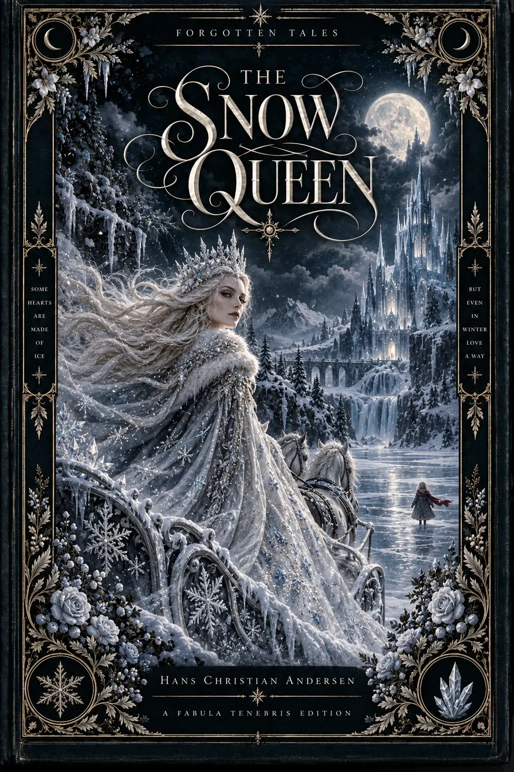 The Snow Queen, an illustrated Fabula Tenebris book cover