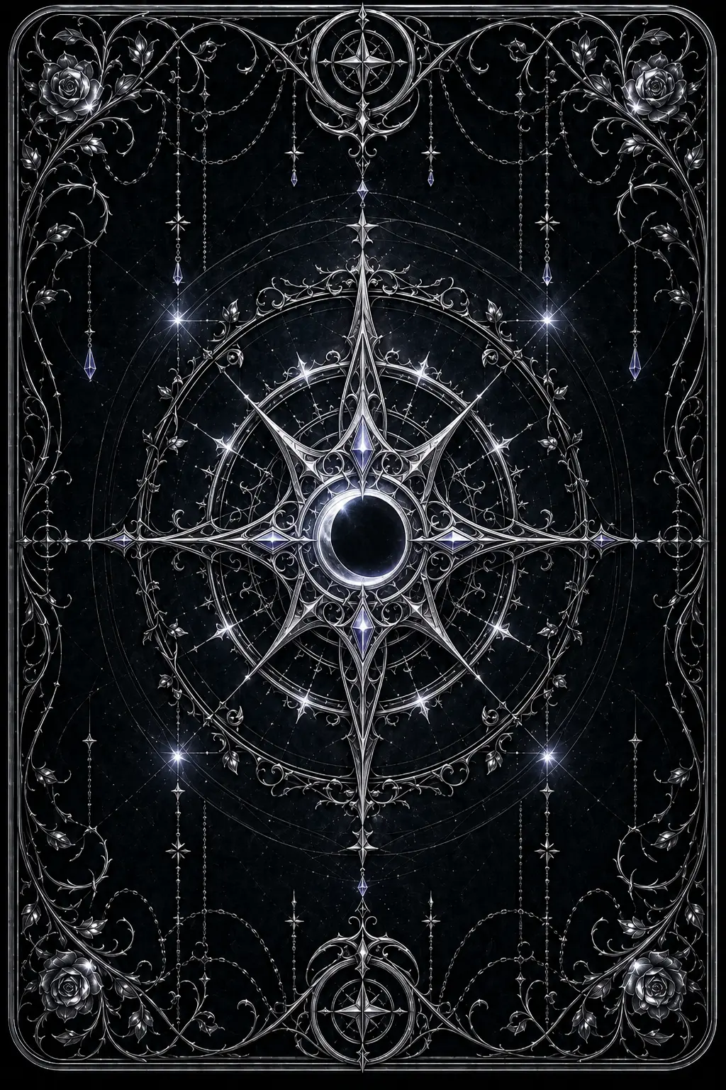 silver Karta Tenebris card back